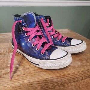 Converse Chuck Taylor All Star High Top Galaxy Shoes Sneakers Pink Men 5 Women 6